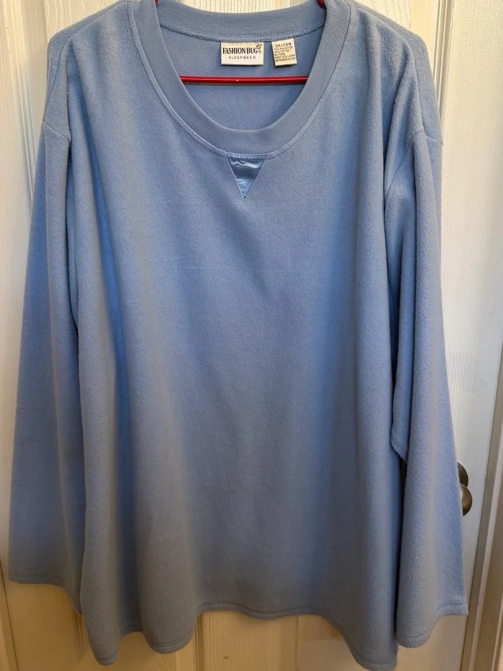 Fashion Bug Light Blue Women's Crewneck Fleece Pullover